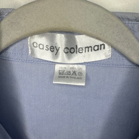 Vintage Casey Coleman Denim Shirt with Embroidered Dogs Women’s Size M/L Button - Picture 6 of 9